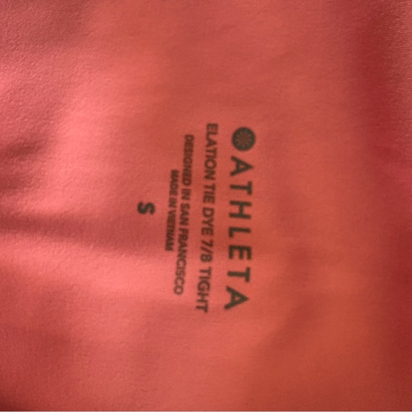 Athleta Elation Tie Dye 7/8 Tight Size S - Picture 4 of 4